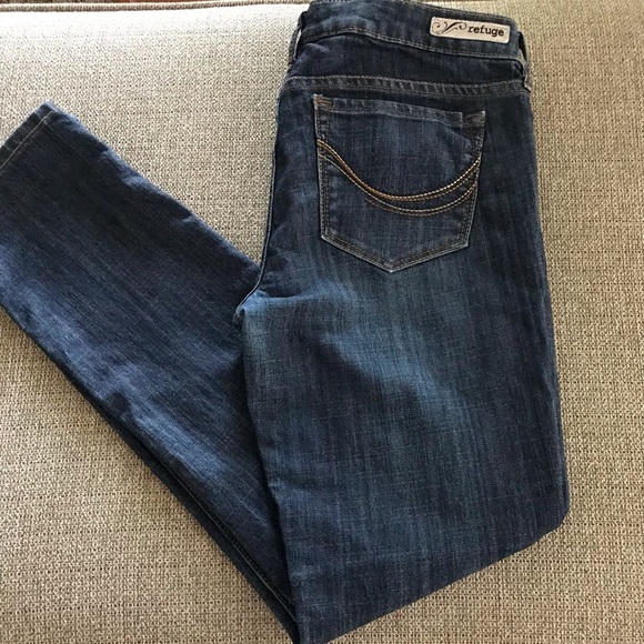 refuge Denim - Refuge Flirty Everyday Skinny Dark Wash Jeans 10R